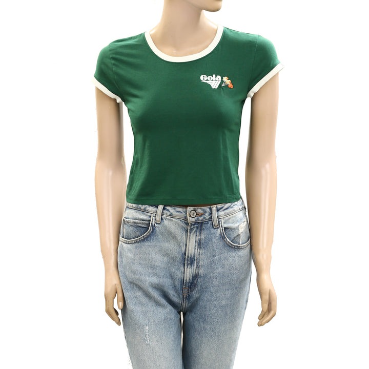 Gola x Anthropologie Runner Cropped Baby Tee Blouse Top