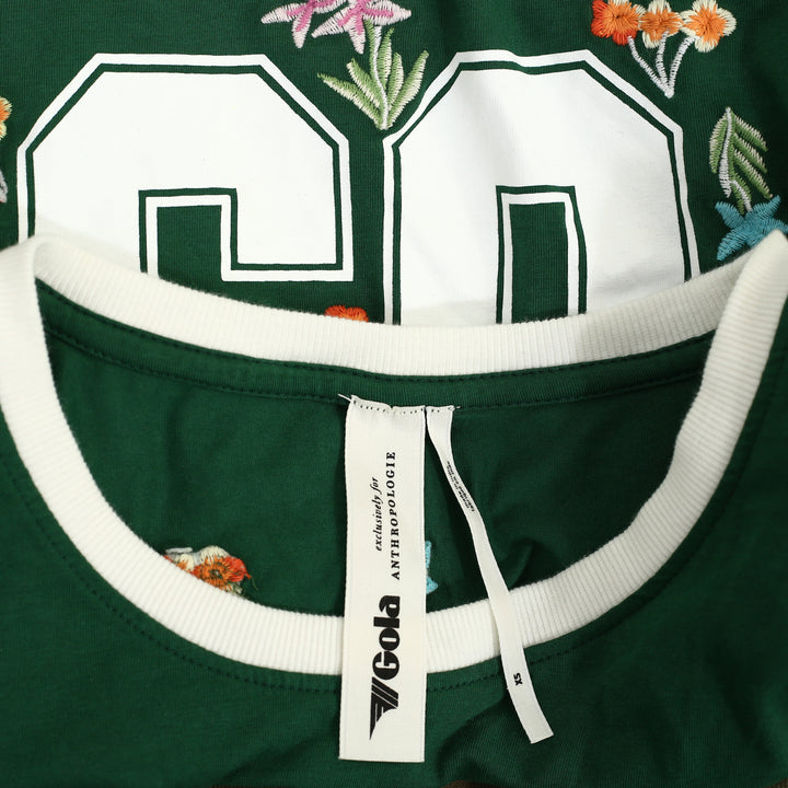Gola x Anthropologie Runner Cropped Baby Tee Blouse Top