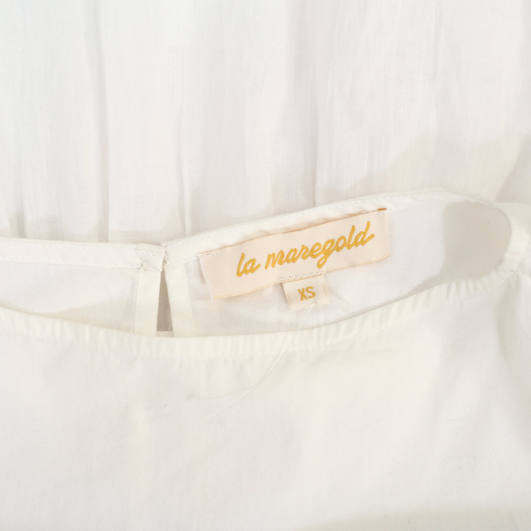 La Maregold White Tank Maxi Dress