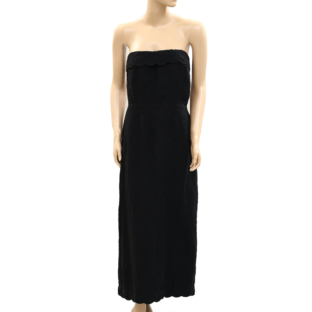 Anthropologie Black Tube Maxi Dress White Chocolate Couture Anthropologie Black Tube Maxi Dress White Chocolate Couture