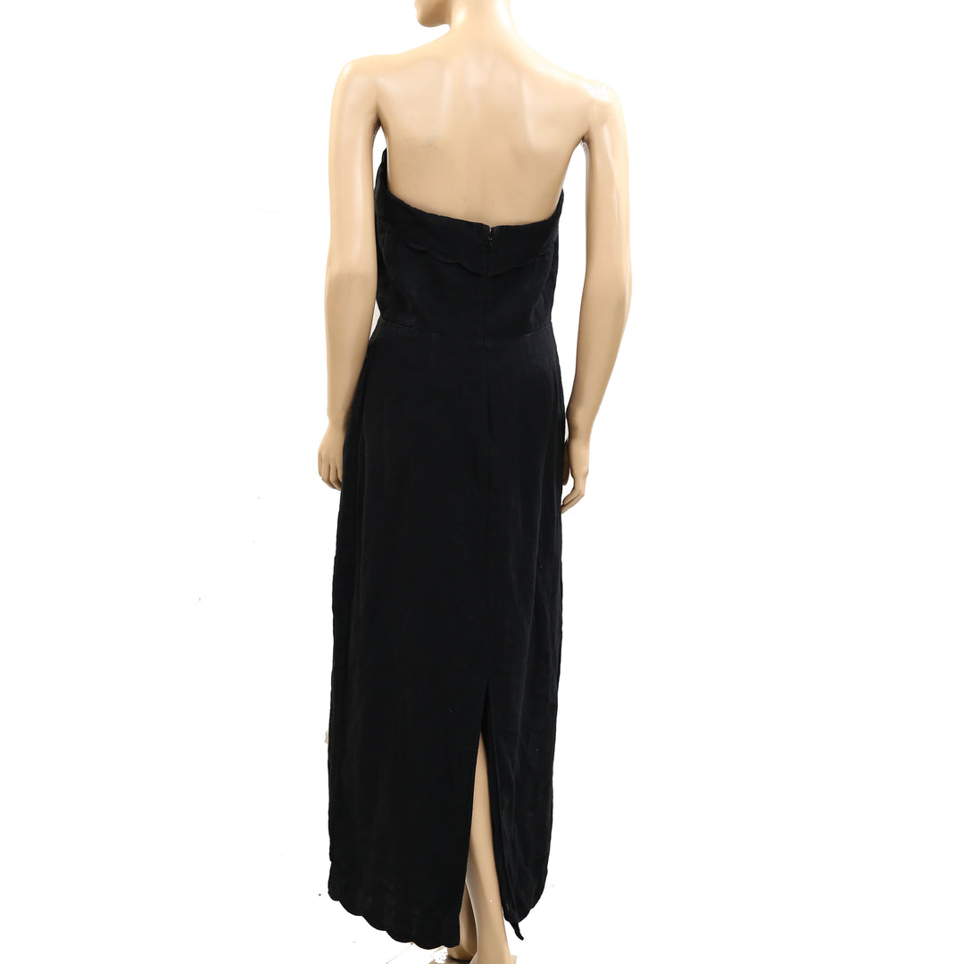 Anthropologie Black Tube Maxi Dress