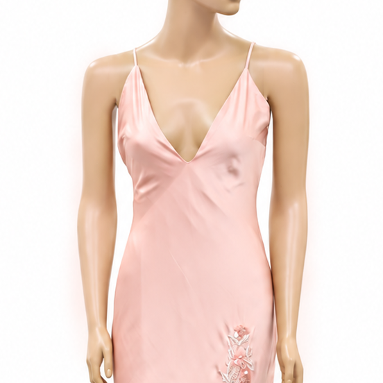NBD Sequin Beaded Embellished Slip Maxi Dress