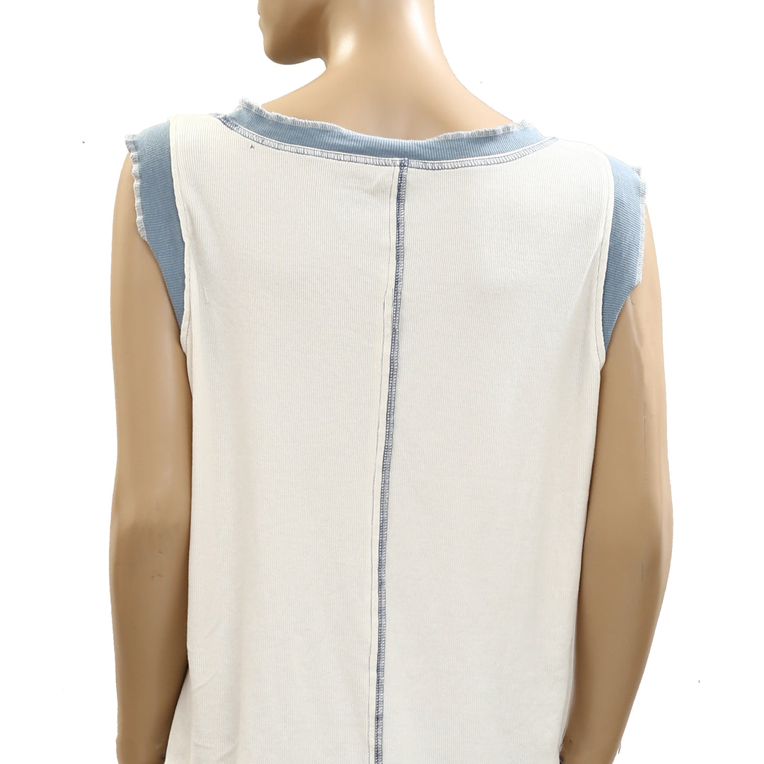 Anthropologie Pilcro Colorblock Muscle Tank Blouse Top