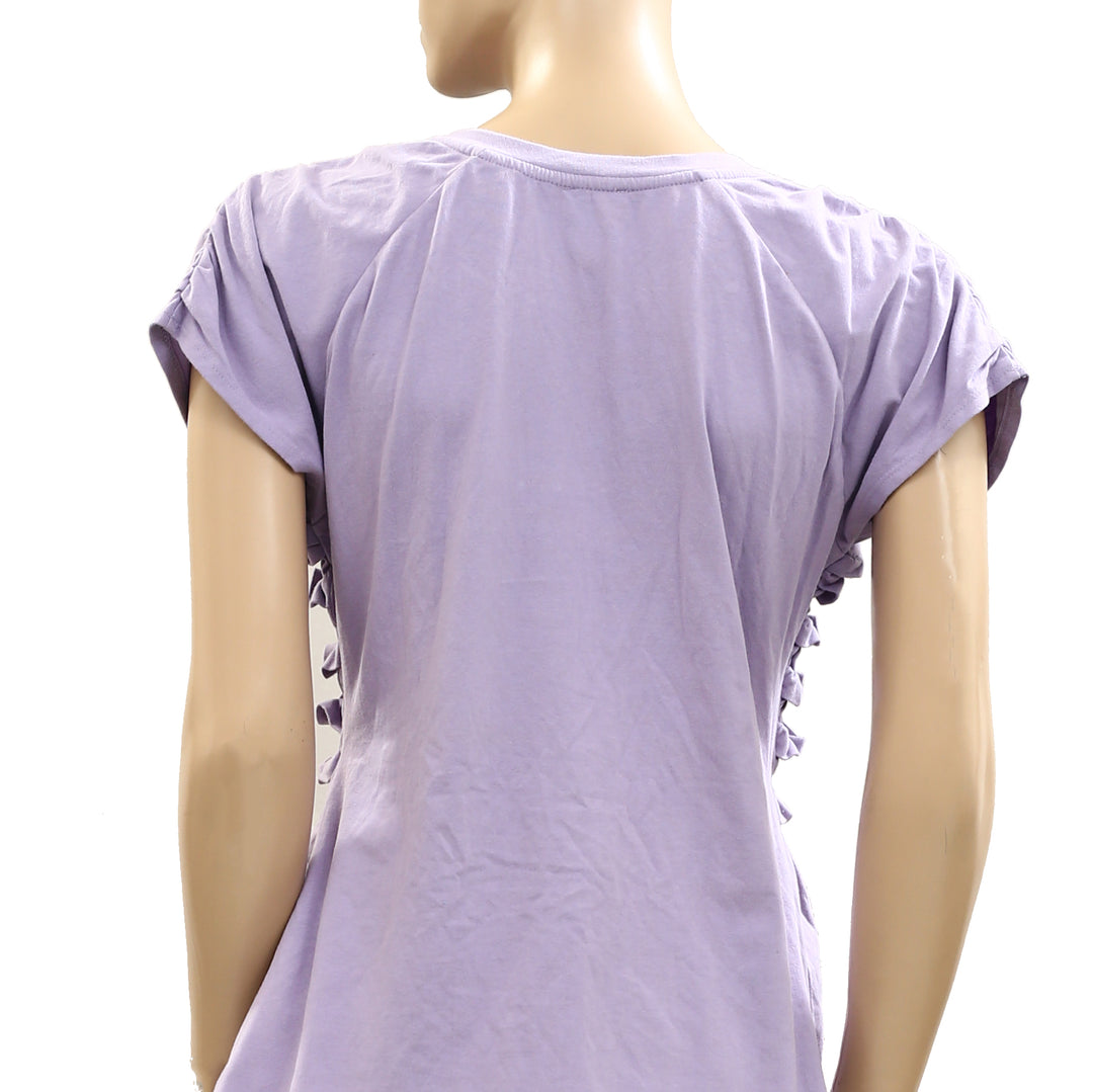 Maeve Anthropologie Smocked Ruffle Top