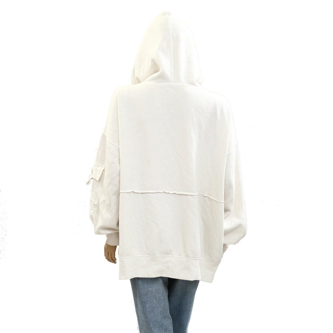 Anthropologie Daily Practice Base Weight Graphic Hoodie Top