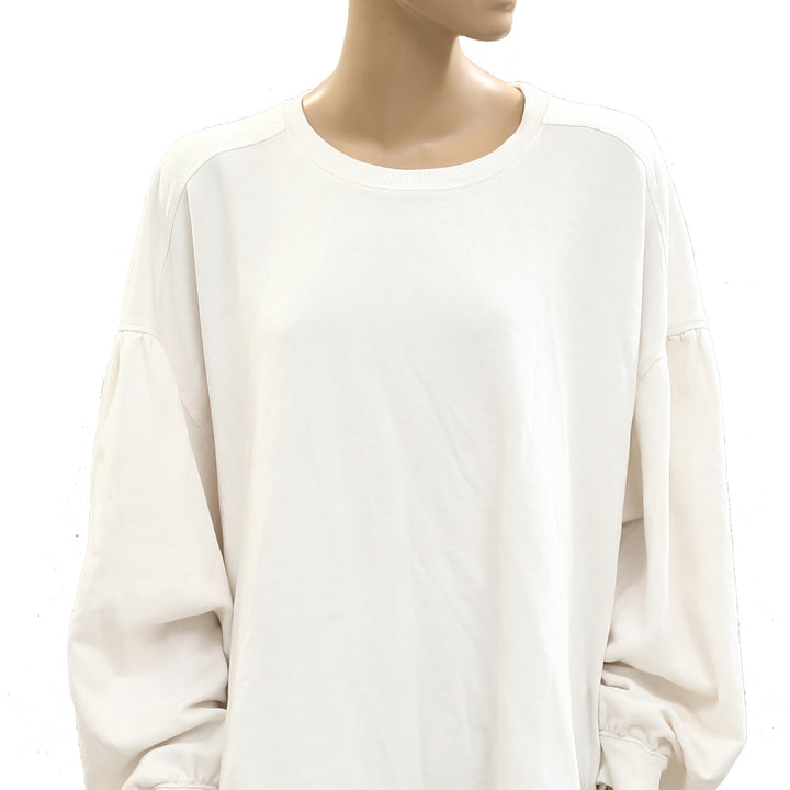 By Anthropologie Tulle-Hem Pullover Sweatshirt Top