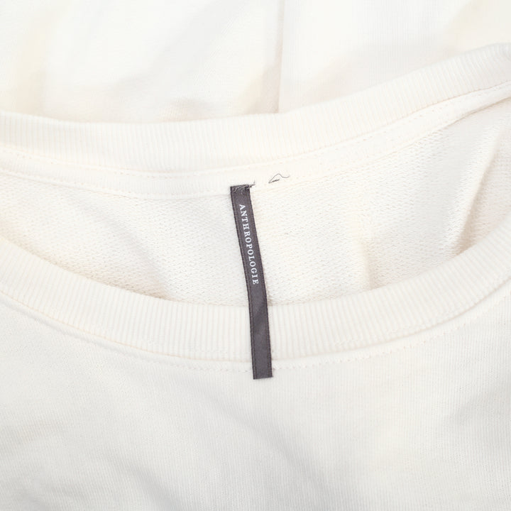 By Anthropologie Tulle-Hem Pullover Sweatshirt Top