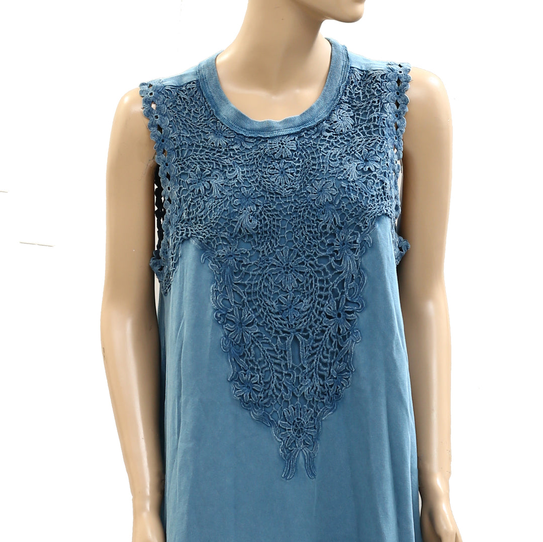 Free People Lavender Fields Mini Shift Dress