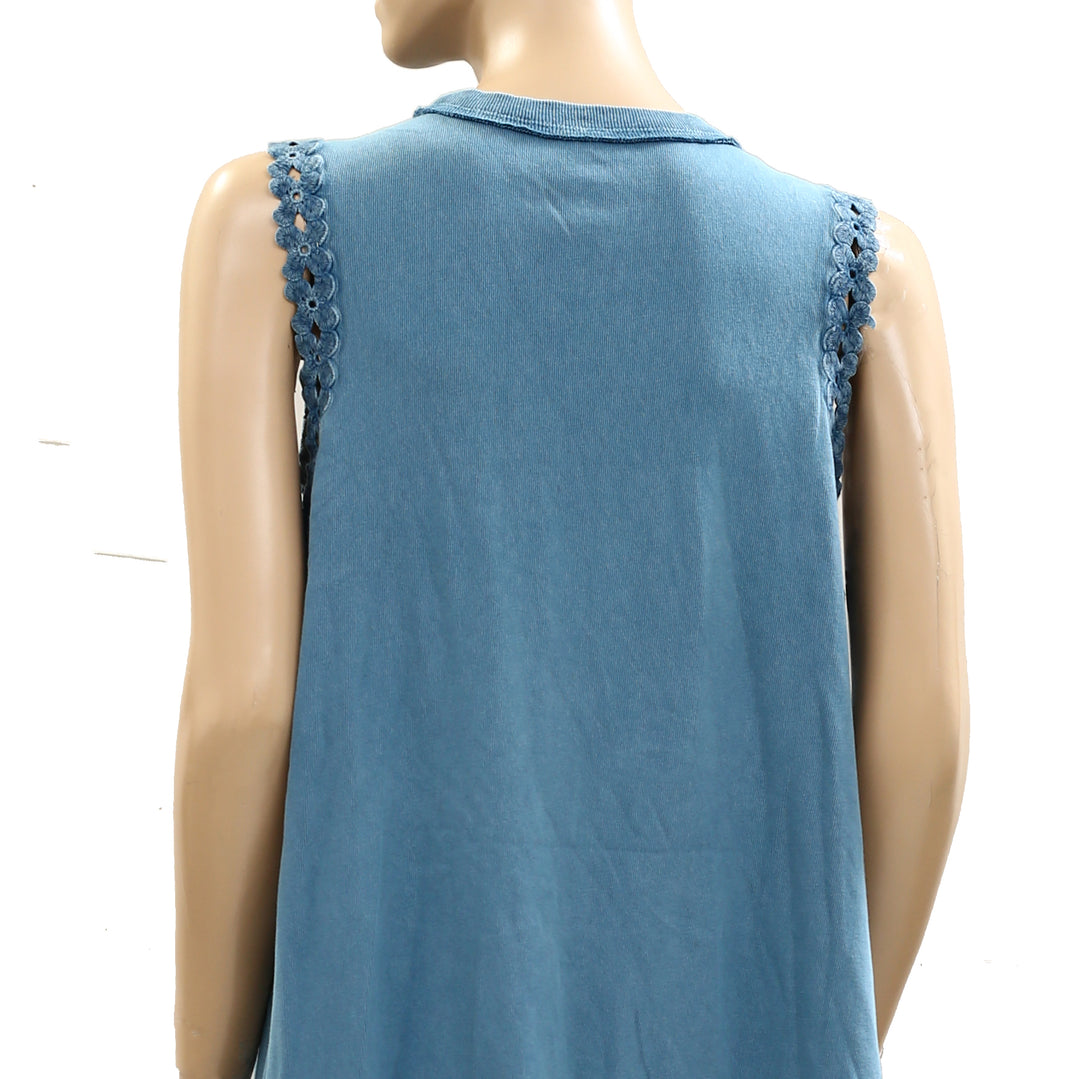 Free People Lavender Fields Mini Shift Dress