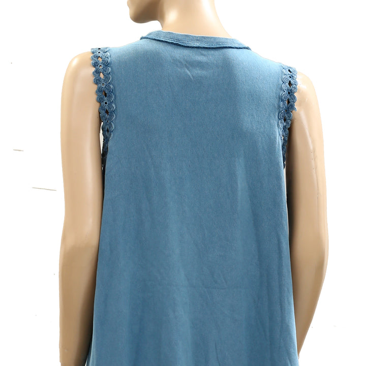 Free People Lavender Fields Mini Shift Dress