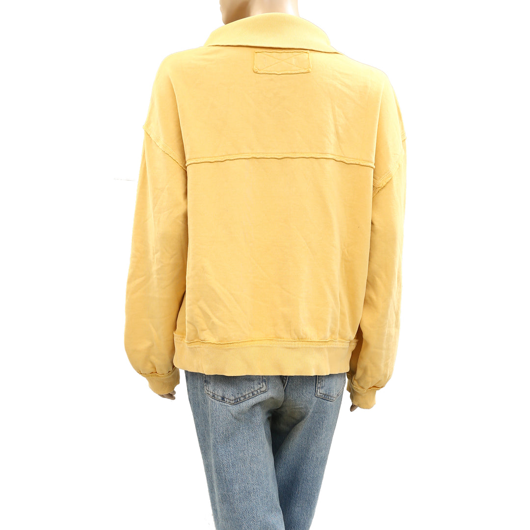 Free People We The Free Parker Half-Zip Pullover Sweatshirt