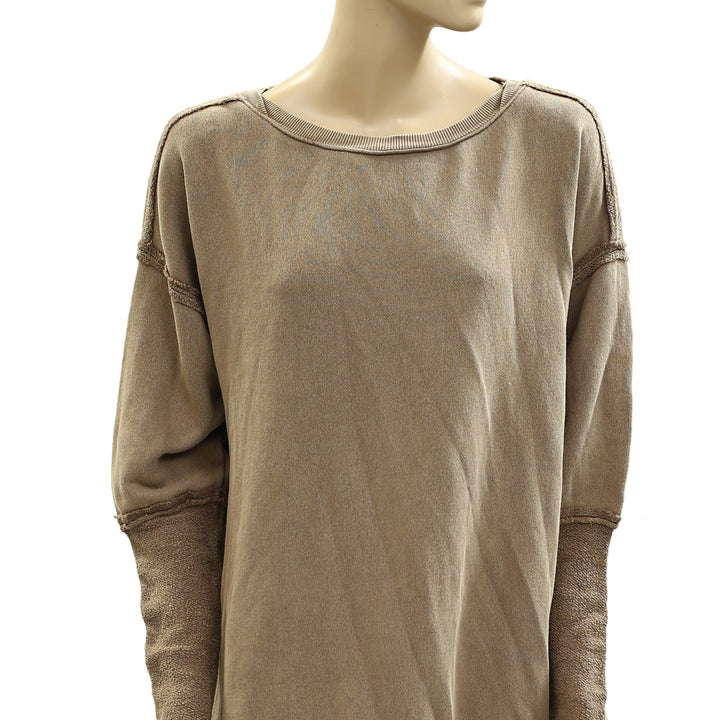 Free People Midnight Drift Pullover Sweatshirt Top