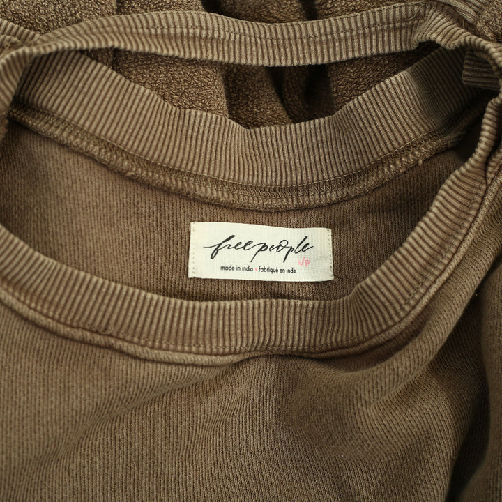 Free People Midnight Drift Pullover Sweatshirt Top