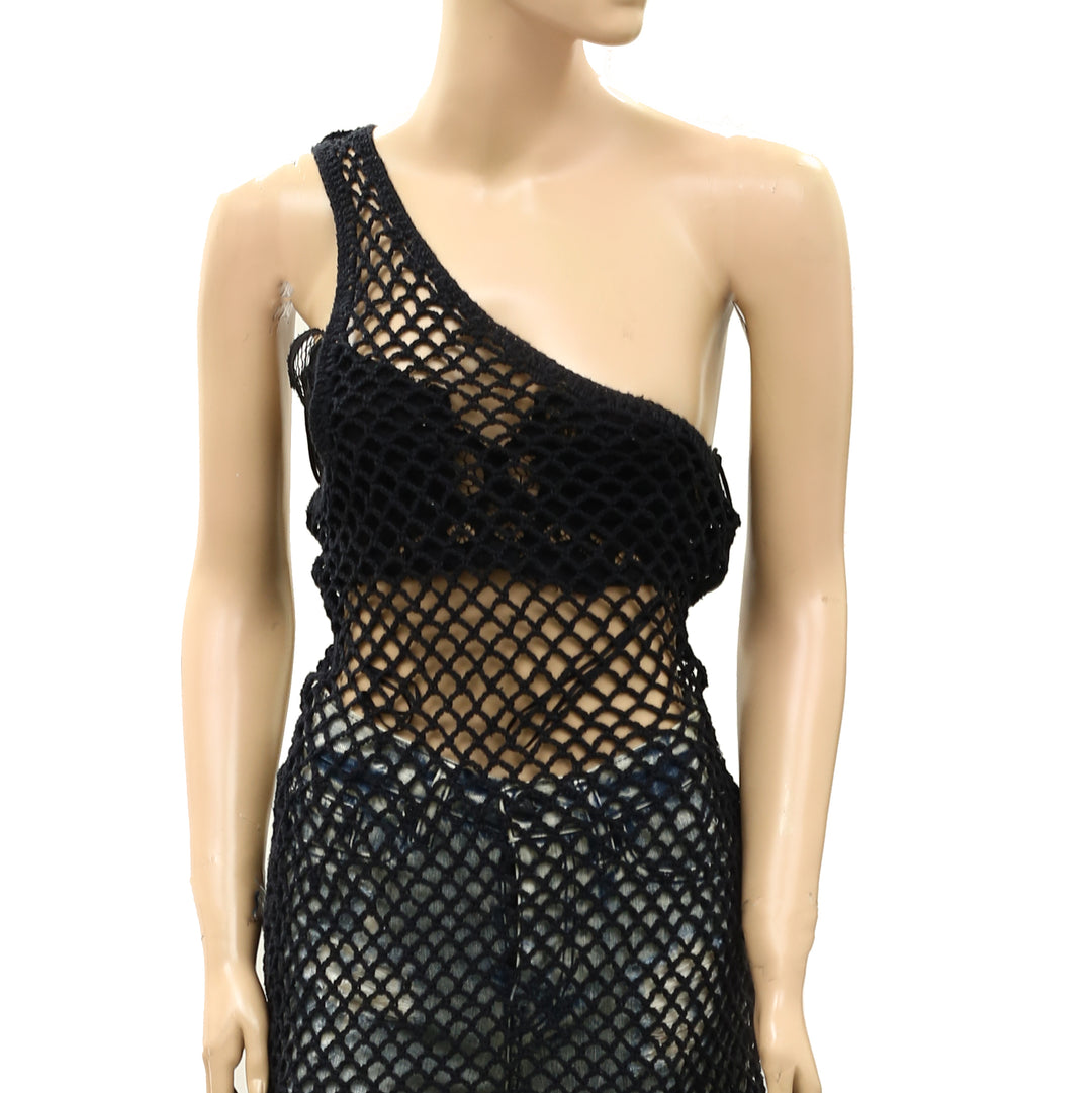 Free People FP Beach Catch Me Fauxchet Midi Dress