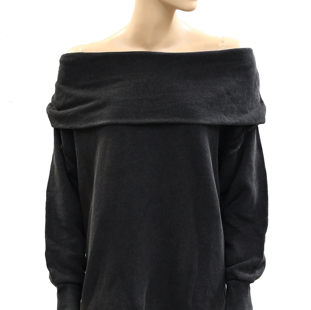 Free People Off Chill Sweatshirt Tunic Top