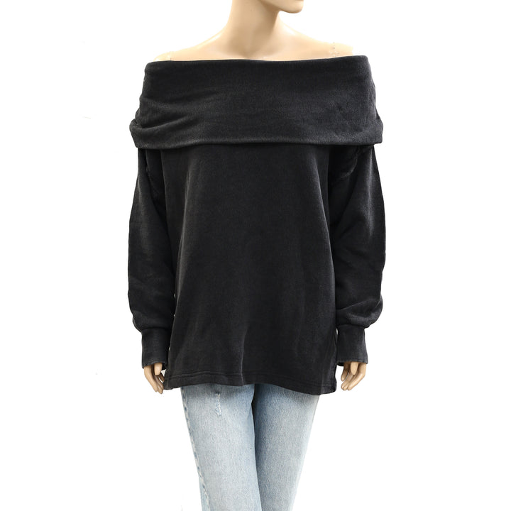 Free People Off Chill Sweatshirt Tunic Top