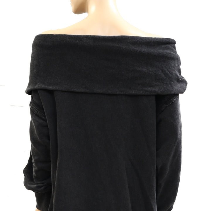 Free People Off Chill Sweatshirt Tunic Top