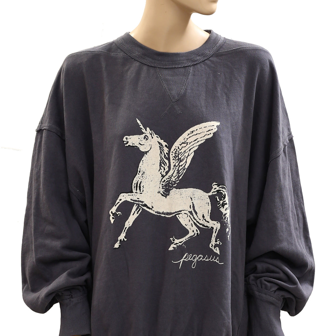 Free People We The Free Dicey Sweatshirt Top