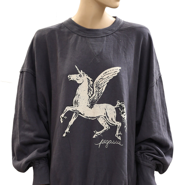 Free People We The Free Dicey Sweatshirt Top