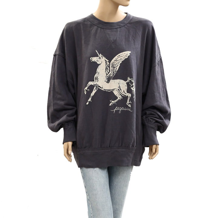 Free People We The Free Dicey Sweatshirt Top