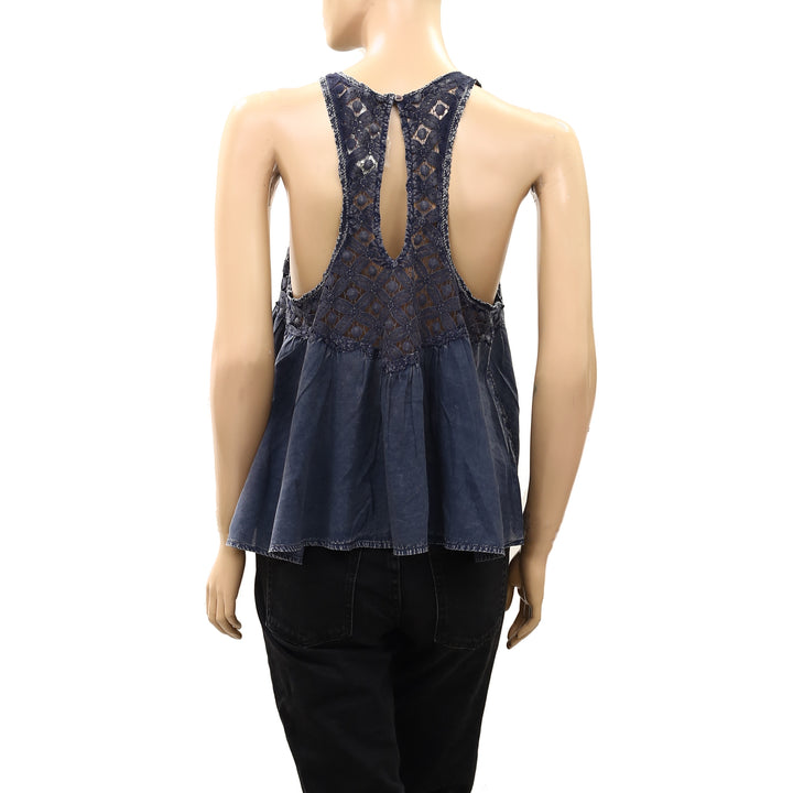 Free People Wandering Light Blouse Top