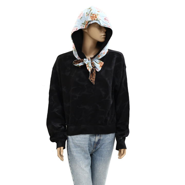 Free People Headscarf Hoodie Sweatshirt Top