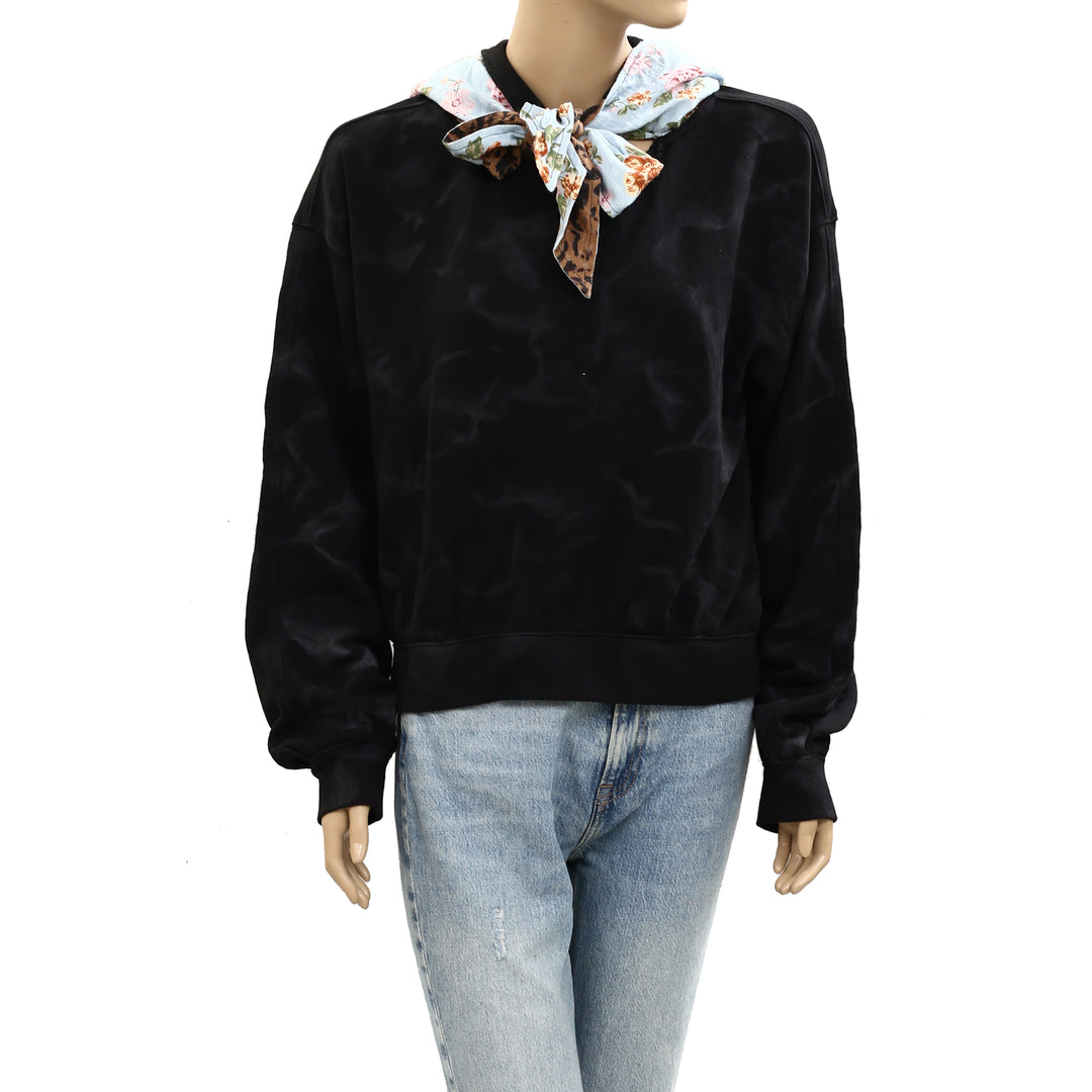 Free People Headscarf Hoodie Sweatshirt Top