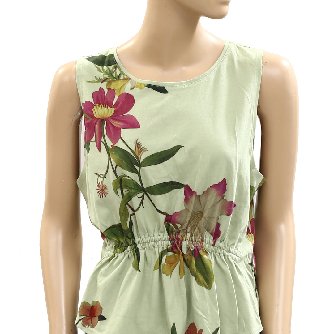 By Anthropologie Cotton Gathered Tank Top