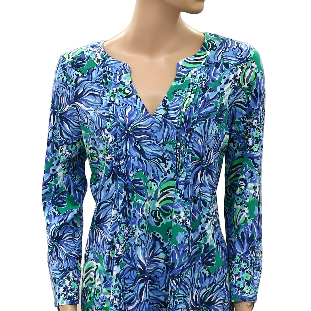 Lilly Pulitzer Floral Printed Long Sleeve Mini Dress