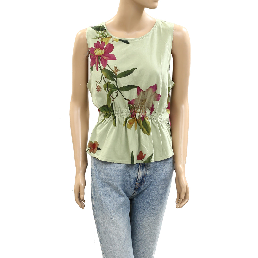 By Anthropologie Cotton Gathered Tank Top