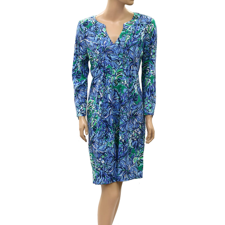 Lilly Pulitzer Floral Printed Long Sleeve Mini Dress