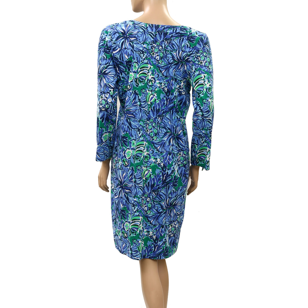Lilly Pulitzer Floral Printed Long Sleeve Mini Dress
