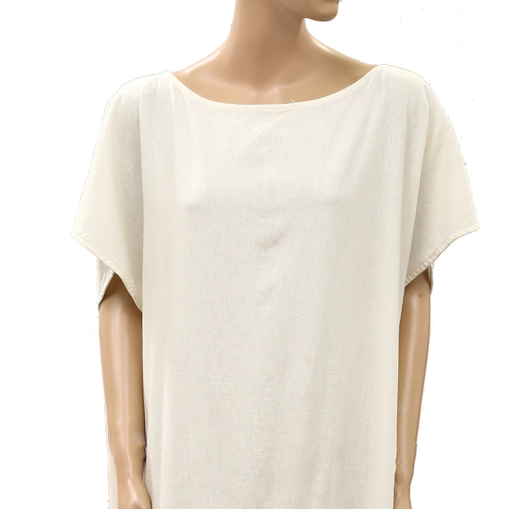 Free People Free-Est Sandshell Linen Tierney Maxi Dress