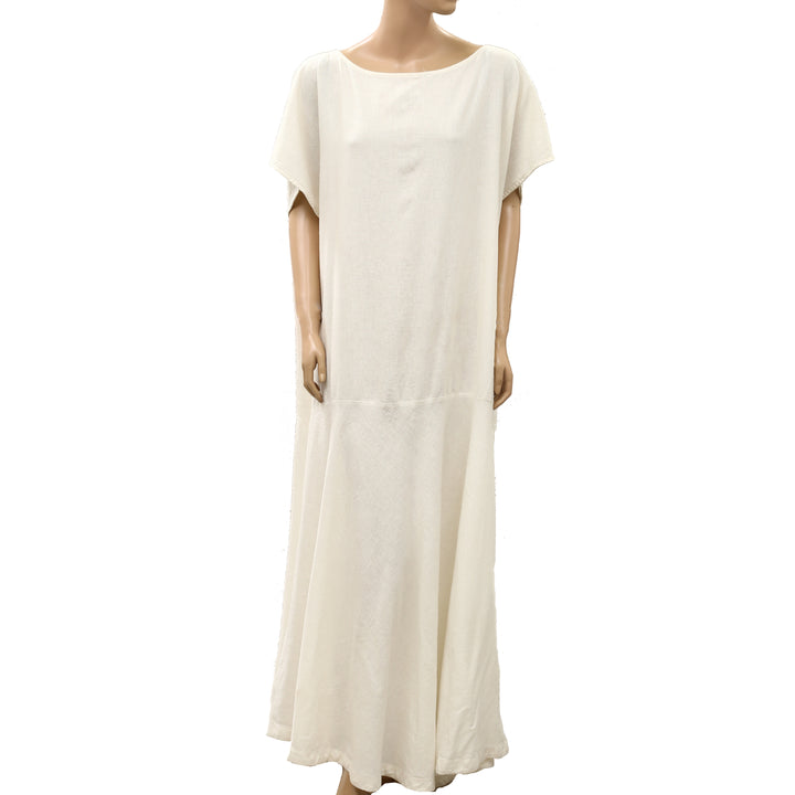 Free People Free-Est Sandshell Linen Tierney Maxi Dress