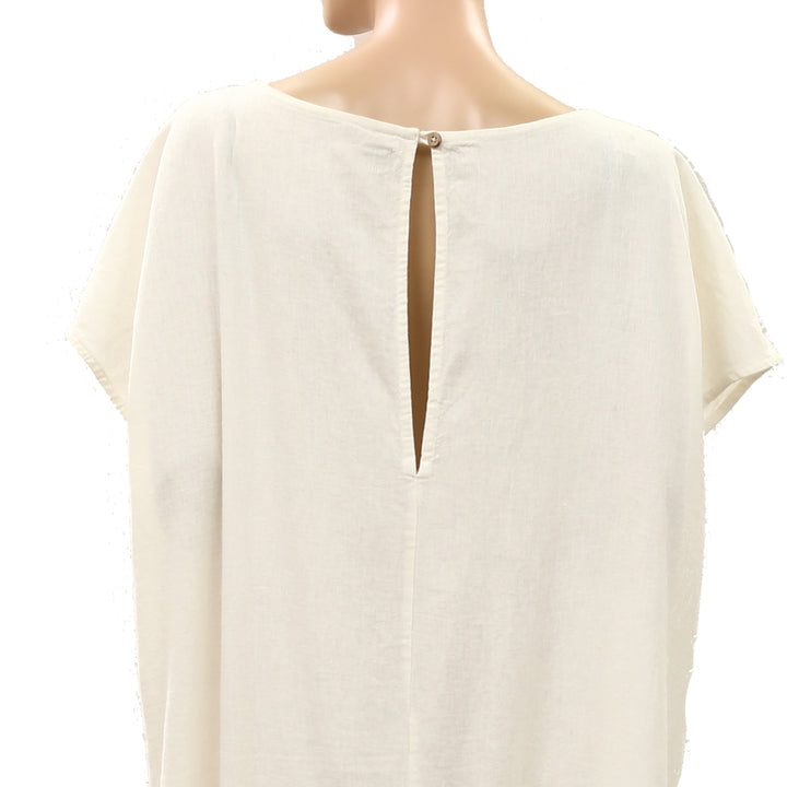Free People Free-Est Sandshell Linen Tierney Maxi Dress
