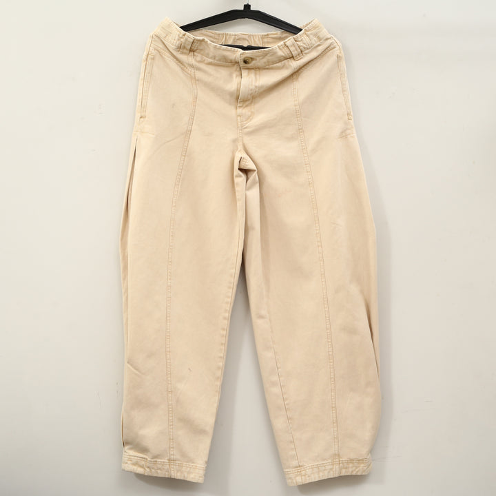 Free People Women's Jeans Pants Denim Mid-Rise Balloon Leg Cotton