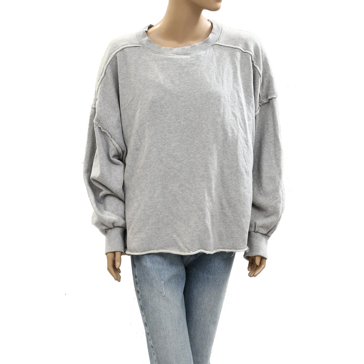 Free People We The Free Solid Sweatshirt Top