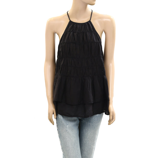 Anthropologie Pilcro Smocked Sleeveless Camisole Tank Top