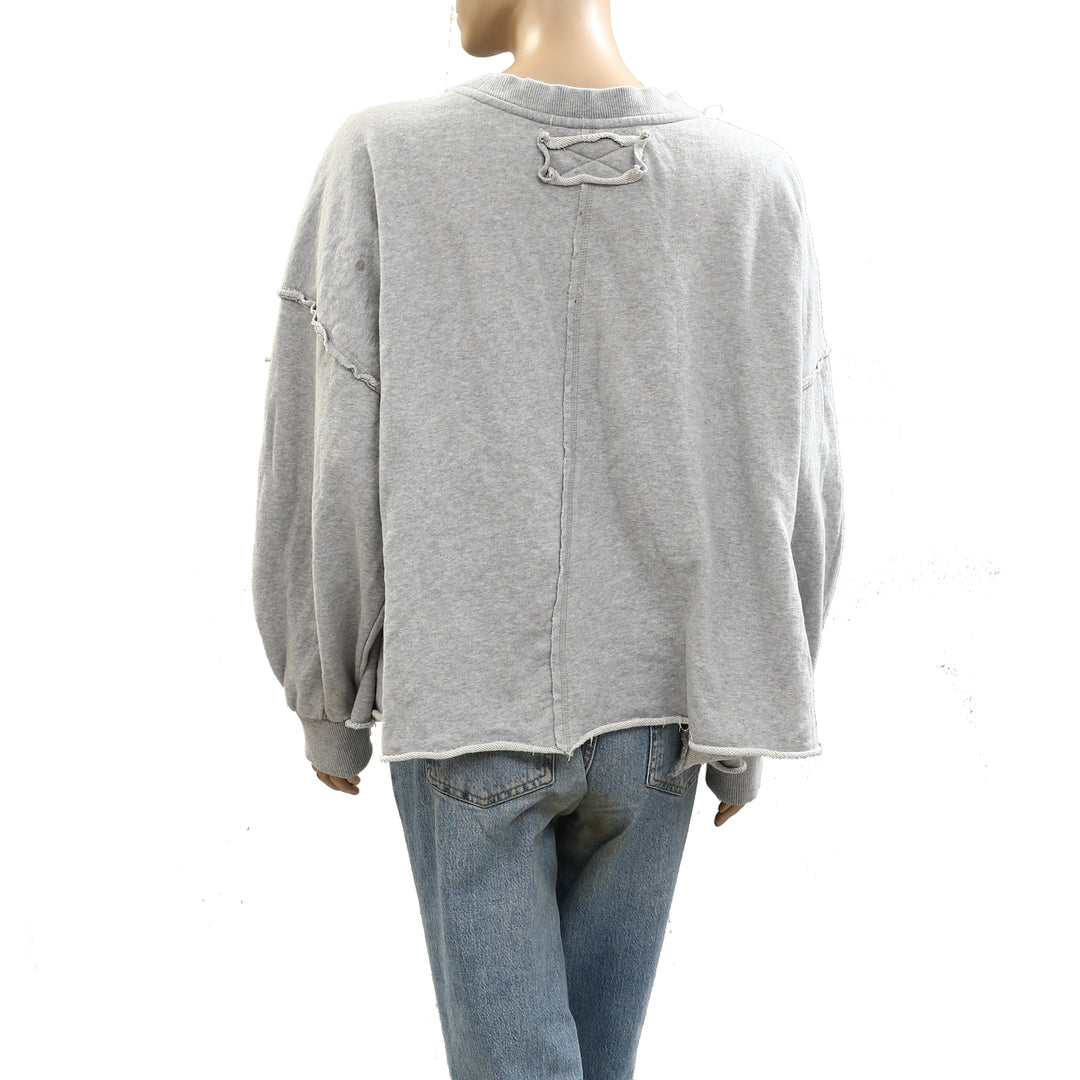 Free People We The Free Solid Sweatshirt Top