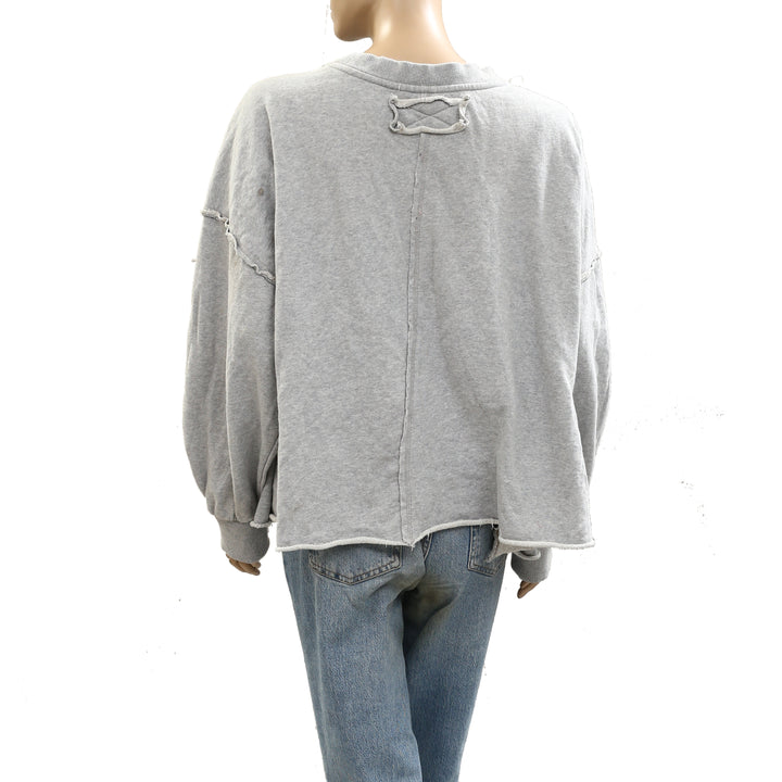 Free People We The Free Solid Sweatshirt Top