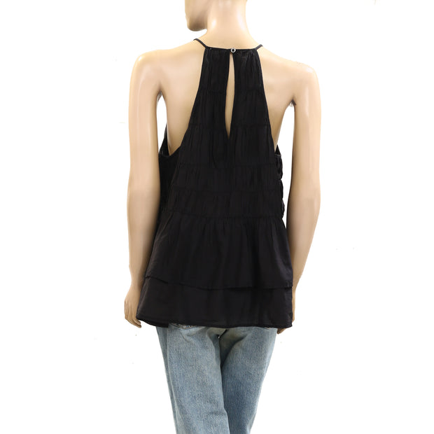 Anthropologie Pilcro Smocked Sleeveless Camisole Tank Top