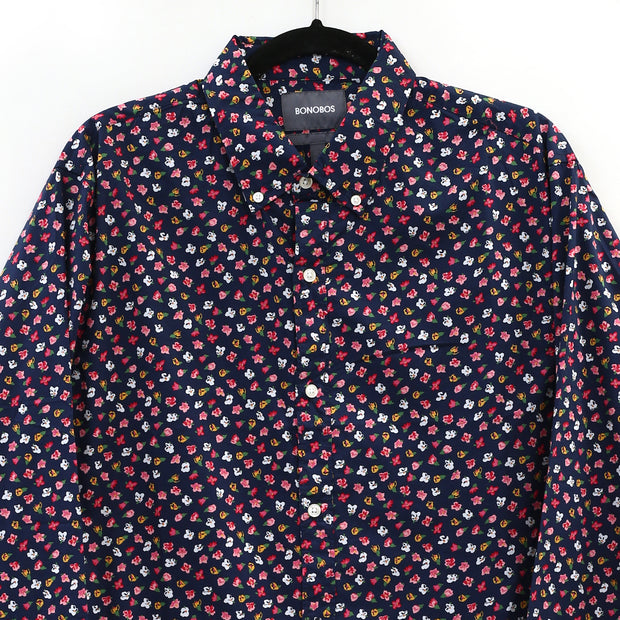 Bonobos Washed Floral Print Buttondown Shirt Men's