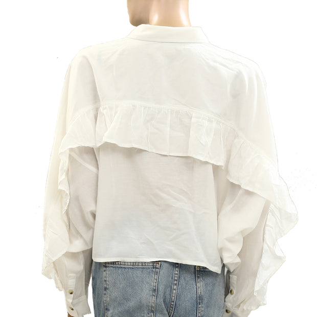 Anthropologie Pilcro Batwing Blouse Shirt Top