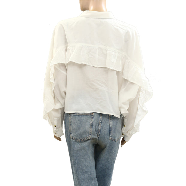 Anthropologie Pilcro Batwing Blouse Shirt Top