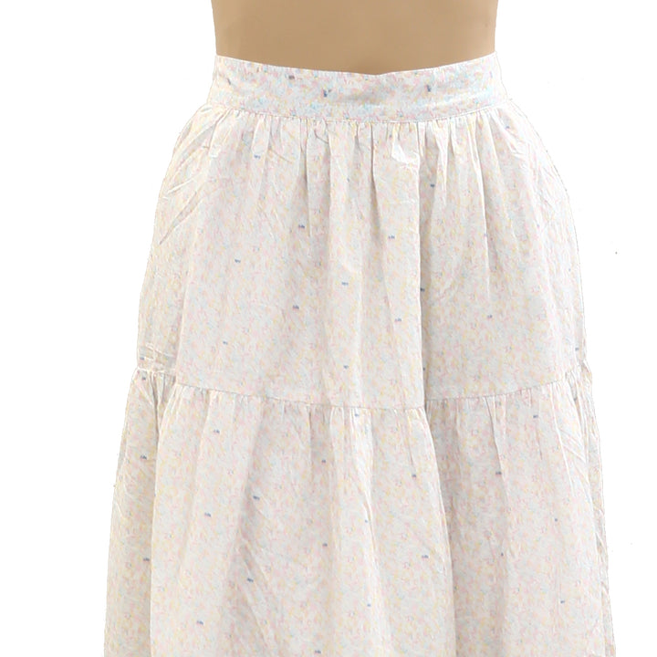 Kerri Rosenthal Floral Printed Midi Skirt