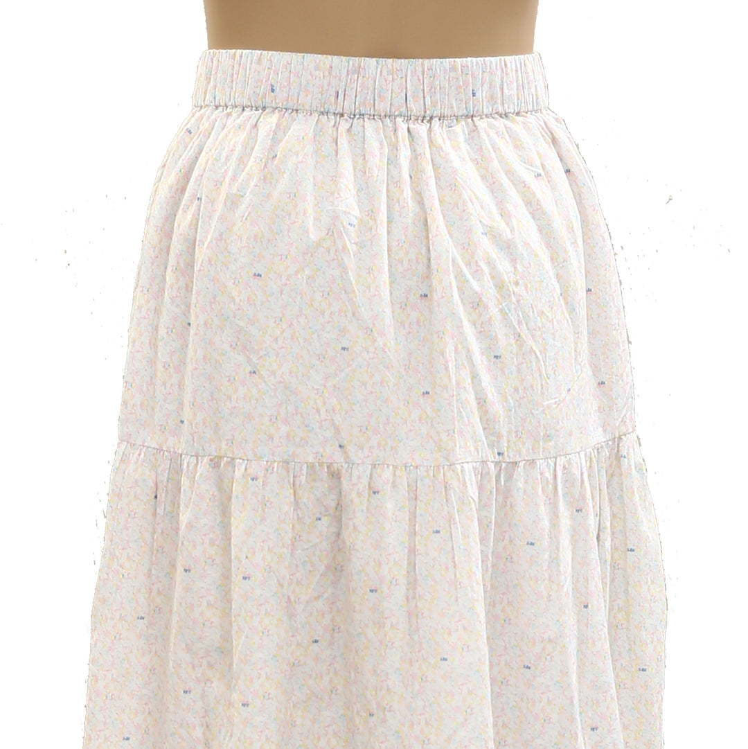 Kerri Rosenthal Floral Printed Midi Skirt