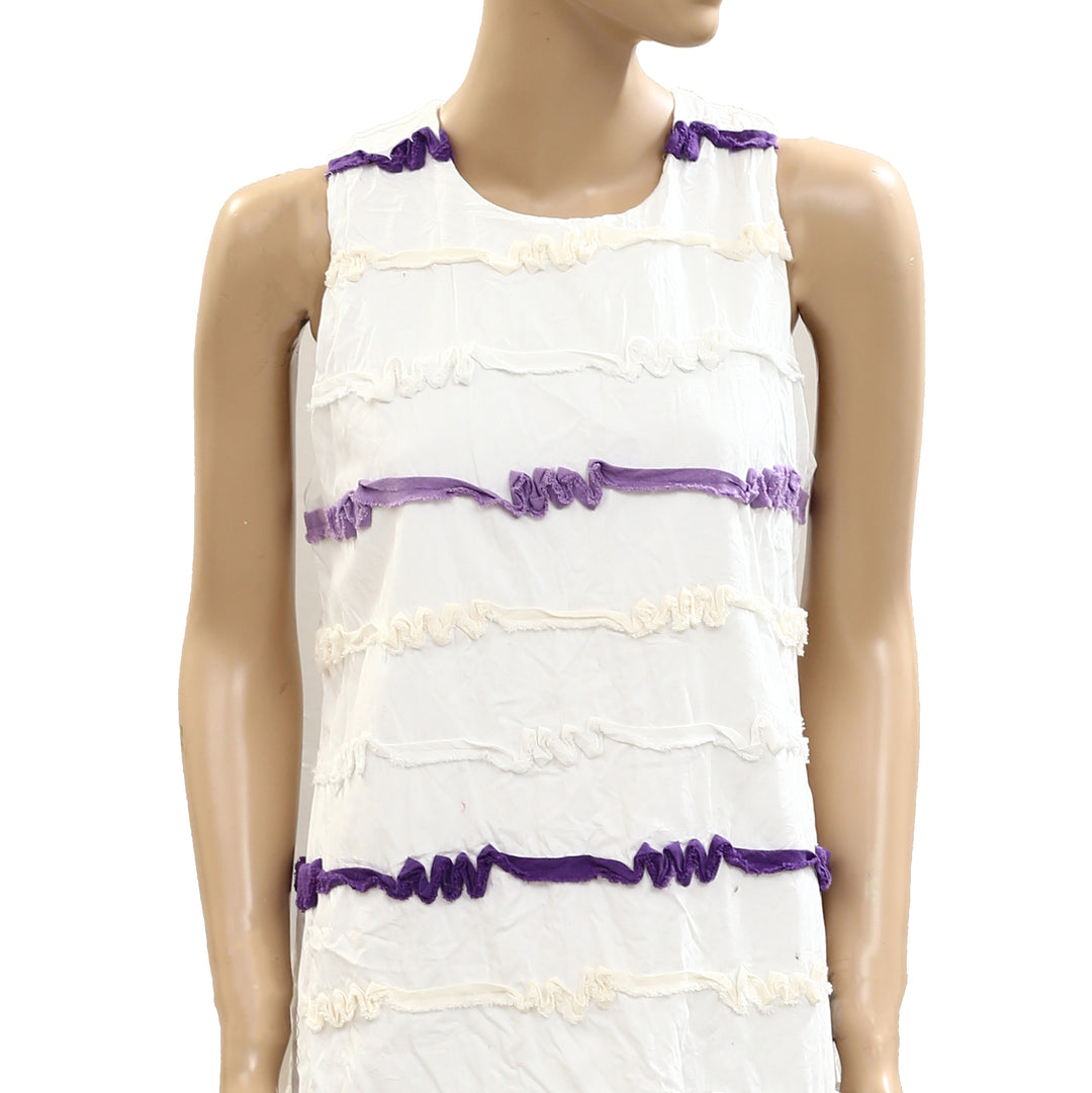 Voyageur by MERSEA Luna High Neck Ribbon Mini Dress