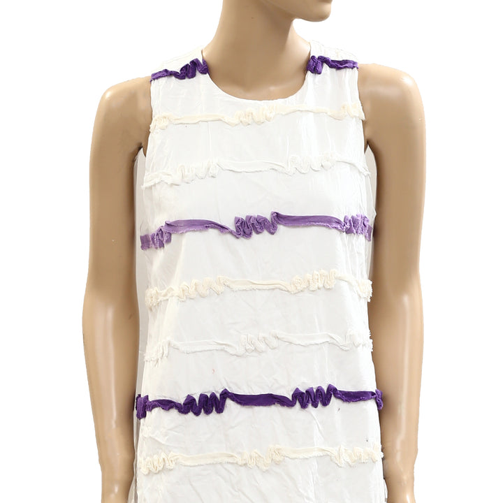 Voyageur by MERSEA Luna High Neck Ribbon Mini Dress