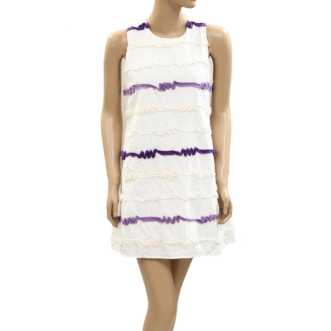 Voyageur by MERSEA Luna High Neck Ribbon Mini Dress
