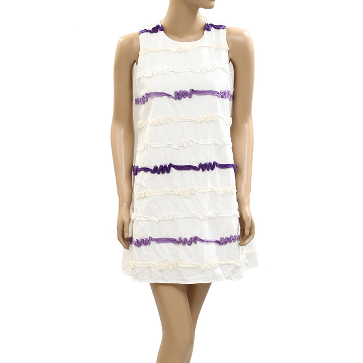 Voyageur by MERSEA Luna High Neck Ribbon Mini Dress